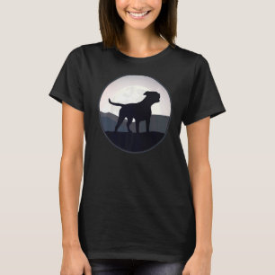 T-shirt American Old Southern White Bulldog Retro 13