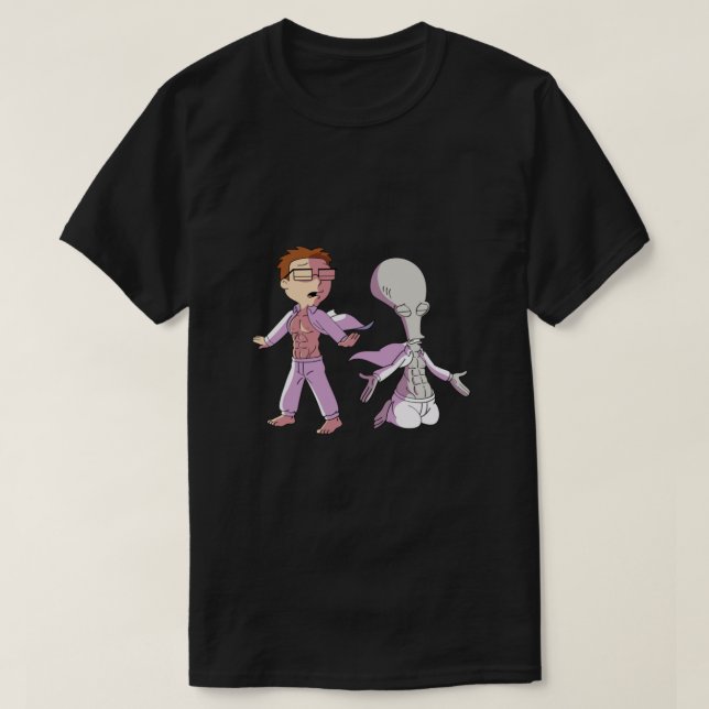 T-shirt American Papa Roger Et Steve Classic (Design devant)