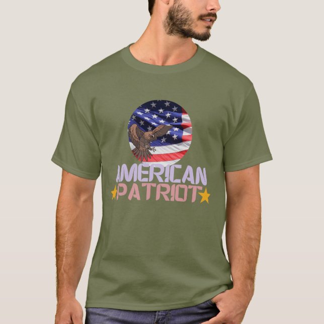 T-shirt American Patriot – Bold Independence Day Gift  (Devant)