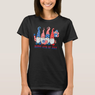 T-shirt American Patriotic Gnomes USA Independence Day 4e