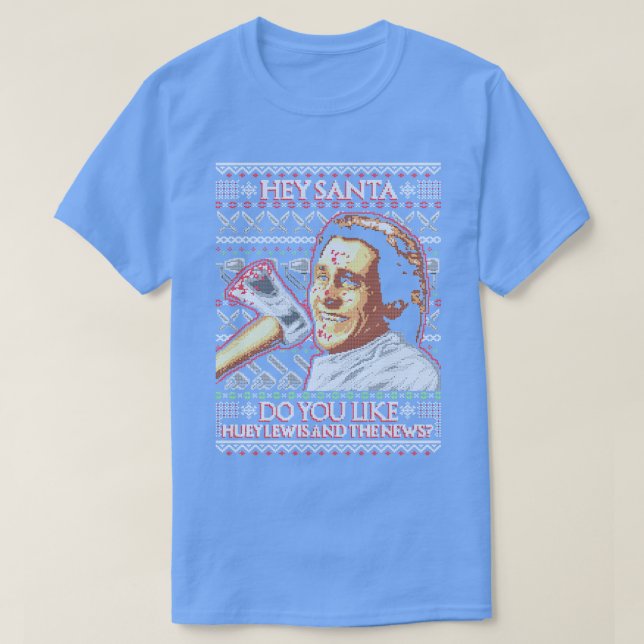 T-shirt American Père Noël Ugly Xmas (Design devant)