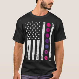 T-shirt American Pickleball rose