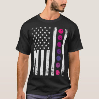 T-shirt American Pickleball rose