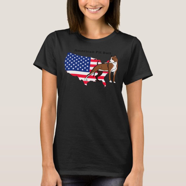 T-shirt American Pit Bull. (Devant)