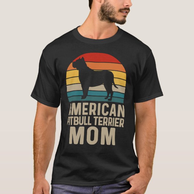 T-shirt American Pit Bull Terrier Maman American Pit Bull (Devant)
