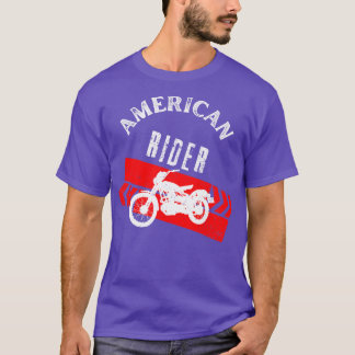 T-shirt American Rider Motorcycle Vintage Biker 1