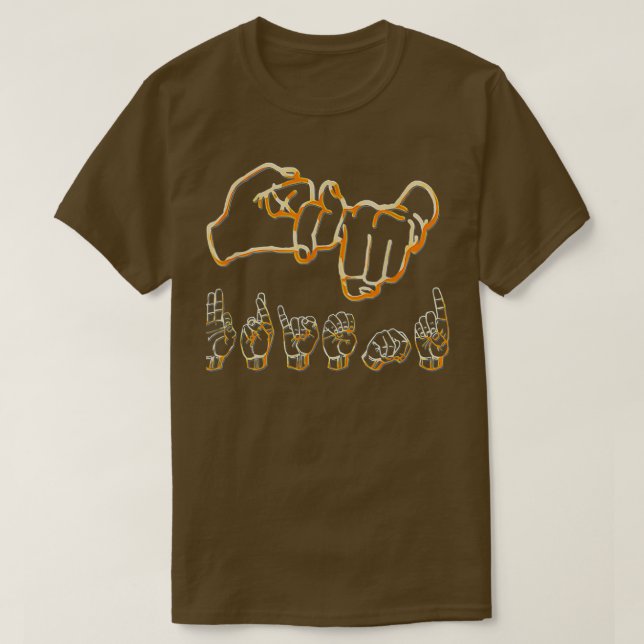 T-shirt American Sign Language Friend (Design devant)