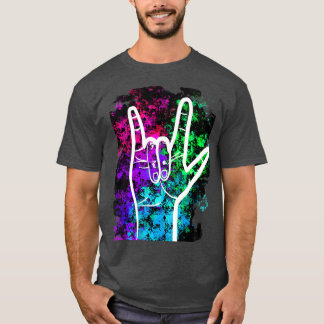 T-shirt American Sign Language I Love You Design