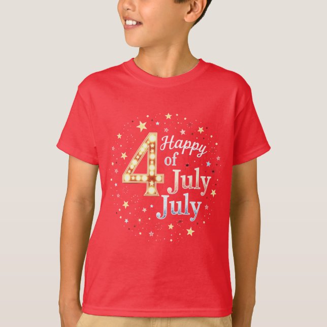 T-shirt American Soul: Classic 4th of July Vibes (Devant)