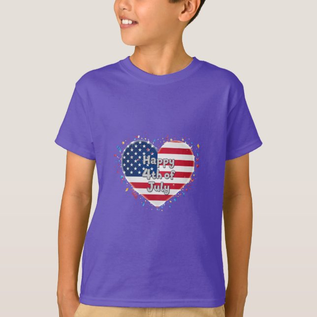 T-shirt American Soul: Classic 4th of July Vibes (Devant)