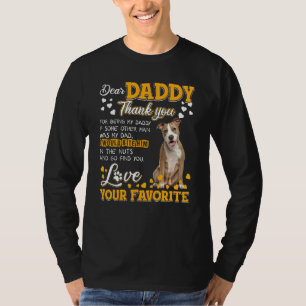 T-shirt American Staffy Cher Papa Merci D'Être Mon