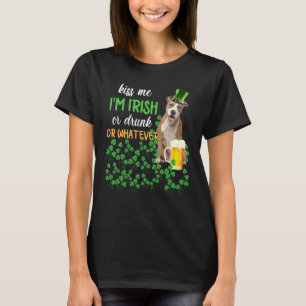 T-shirt American Staffy M'Embrasse Je Suis Irlandais Ou Ir