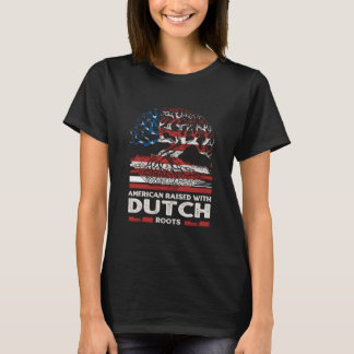 T-shirt American with Dutch Roots Patriotic Netherlands