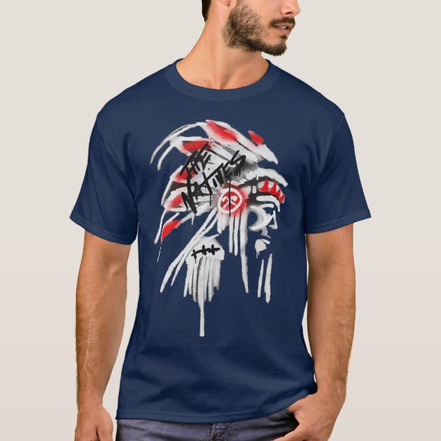 T-shirt Amérindien Amérindien Motif de la tête (Devant)