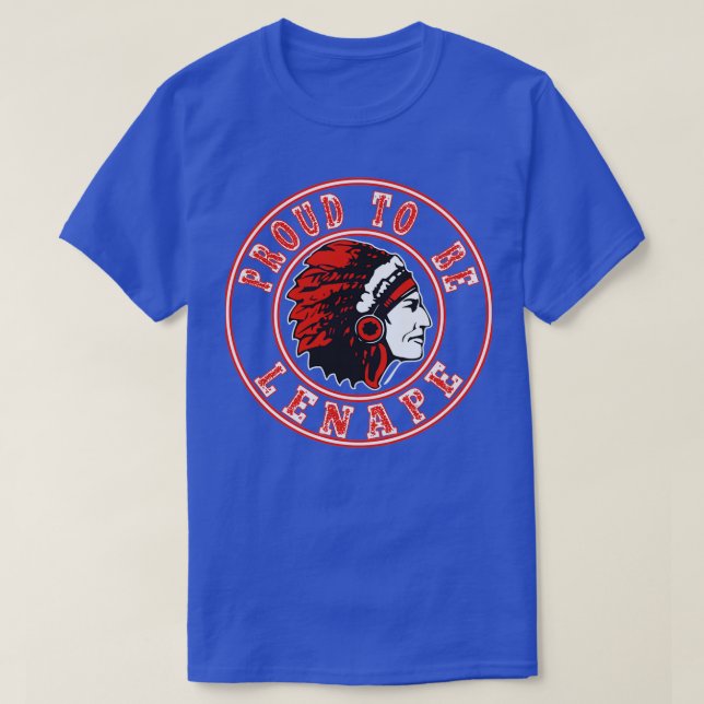T-shirt Amérindien fier d'être Lenape  (Design devant)