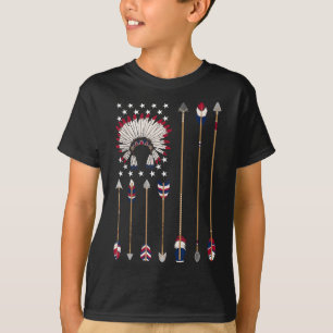 T-shirt Amérindien Indien 4 juillet Indigène Américain