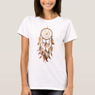 T-shirt Amérindiens Dreamcatcher Art Plumes magiques