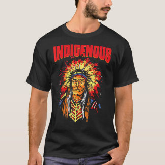 T-shirt Amérindiens Red Hand Indien T