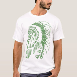 T-shirt Amérindiens Vintage (Vert)
