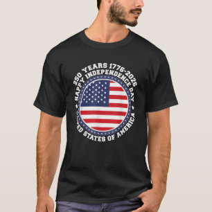 T-shirt Amérique 250e anniversaire 2026 depuis 1776 USA Ju