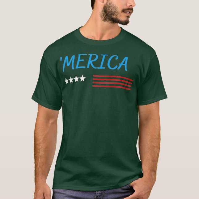 T-shirt Amérique 4 juillet (Devant)