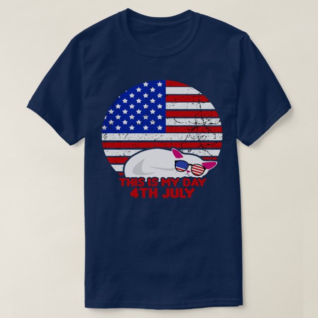 T-shirt Amérique 4 juillet Fête patriotique (30) (Design devant)