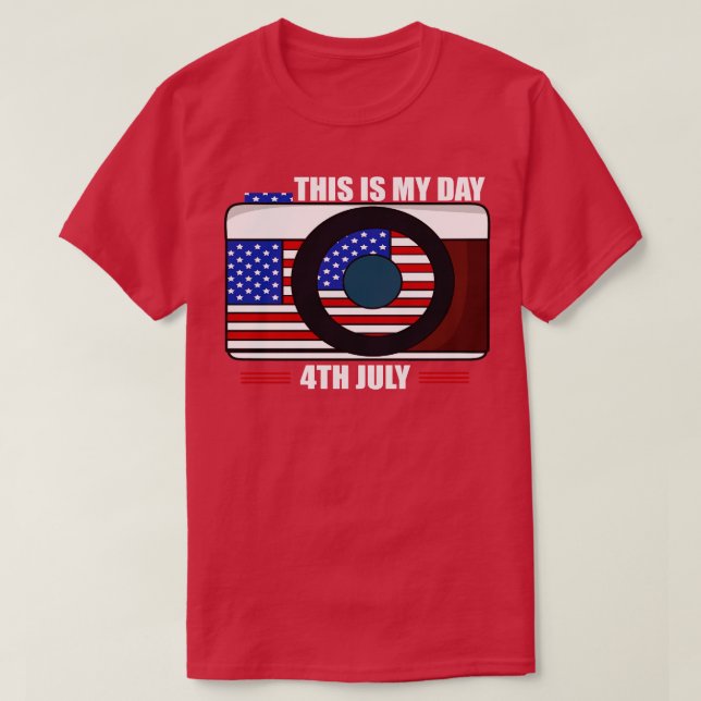 T-shirt Amérique 4 juillet Fête patriotique (4) (Design devant)