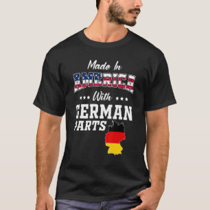 T-shirt Amérique Allemagne pièces Allemagne Carte Usa Drap