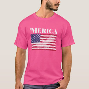 T-shirt Amérique avec drapeau américain