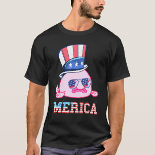 T-shirt Amérique Blobfish Patriotique Drapeau Américain Gr