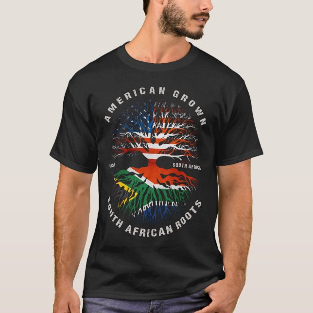 T-shirt Amérique Croissance sud-africaine Racines Afrique  (Devant)