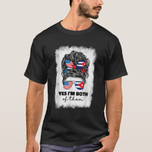 T-shirt Amérique Cubaine Et Américaine Cuba Drapeau Améric