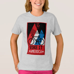 T-shirt Amérique cycliste