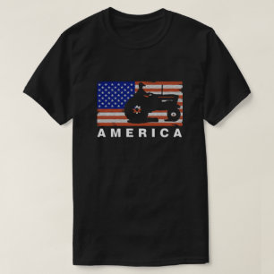 T-shirt AMÉRIQUE - DRAPEAU DE Tracteur