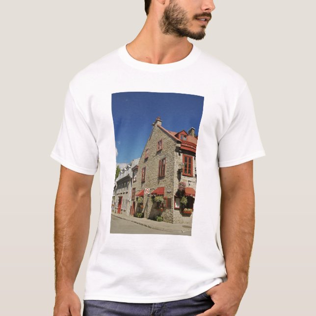T-shirt Amérique du Nord, Canada, Québec, Vieux-Québec. (Devant)