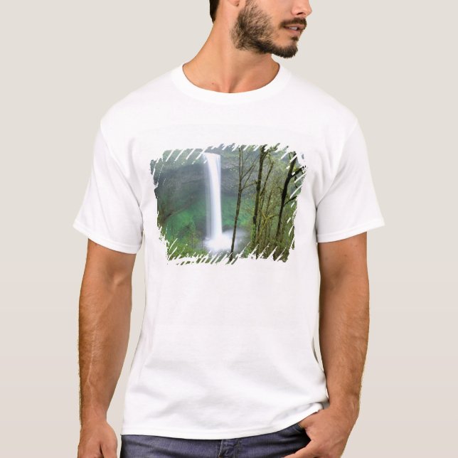 T-shirt Amérique du Nord, États-Unis, Oregon, Silver Falls (Devant)