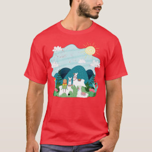 T-shirt Amérique du Sud Animal Alpaca Llama