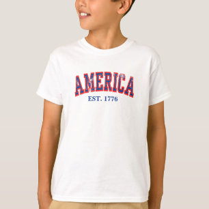 T-shirt Amérique États-Unis 4 juillet