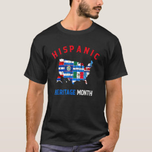 T-shirt Amérique latine Fier Latino National Hispanique Hé