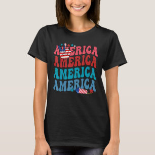 T-shirt Amérique Patriotique 4 Juillet Indépendance