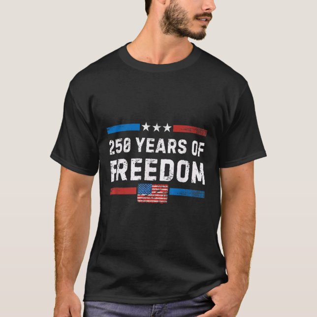 T-shirt Amérique Semiquincentenaire Juillet 4 2026 250 Ans (Devant)
