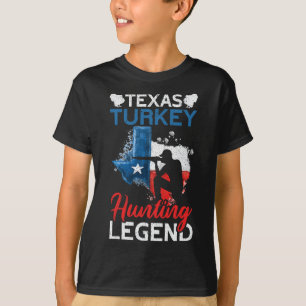 T-shirt Amérique Texas Turquie chasse légende Drôle Turqui