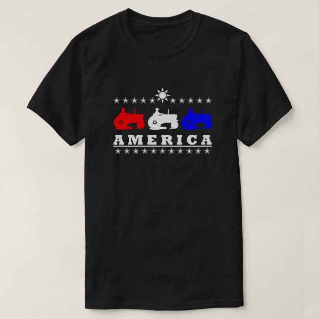T-shirt Amérique Tracteurs agricoles (Design devant)