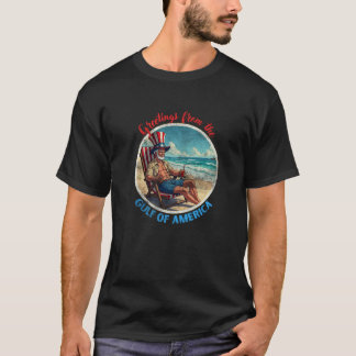 T-shirt Amérique Trump Patriotique Smile Premium
