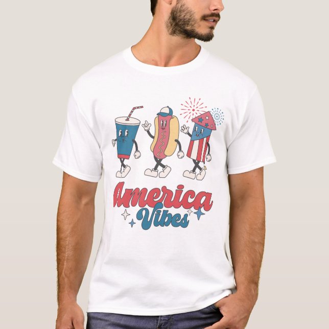 T-shirt Amérique Vibes (Devant)