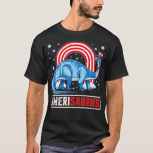 T-shirt Amerisaurus Brontosaurus Garçons Filles Dinosaur 4