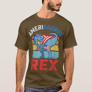 T-shirt Amerisaurus Re drôle 4 juillet TRe Dinosaur USA