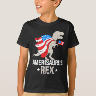 T-shirt Amérisaurus Rex Dinosaur Jour de l'Indépendance 4t