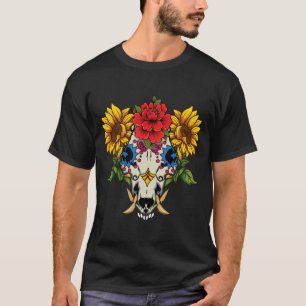 T-shirt Âmes Florales De Sanglier Porc Animal De Jour De L