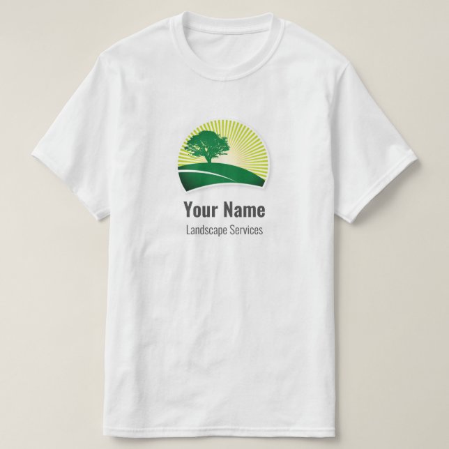 T-shirt Ameublement paysagiste sur mesure (Design devant)